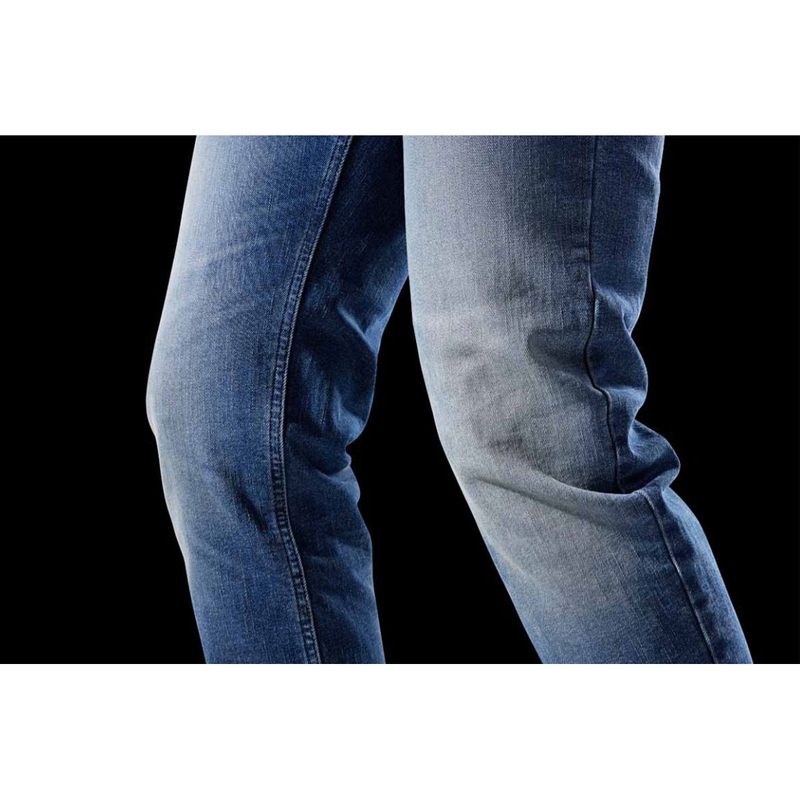 Pantalones vaqueros rectos para moto Furygan D12 X Kevlar® Azul claro lavado