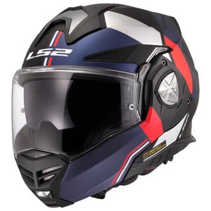 Casco de moto abatible LS2 FF901 Advant X Ultra azul-rojo