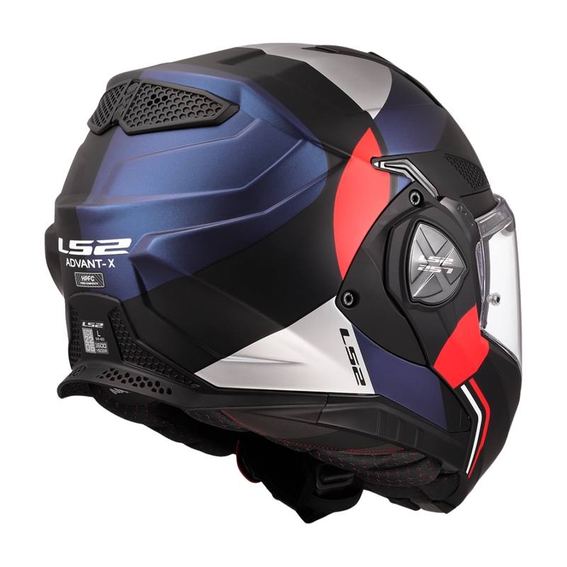 Casco de moto abatible LS2 FF901 Advant X Ultra azul-rojo
