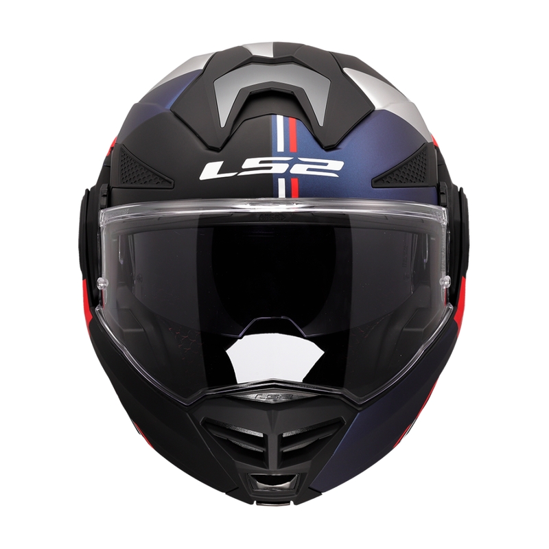 Casco de moto abatible LS2 FF901 Advant X Ultra azul-rojo