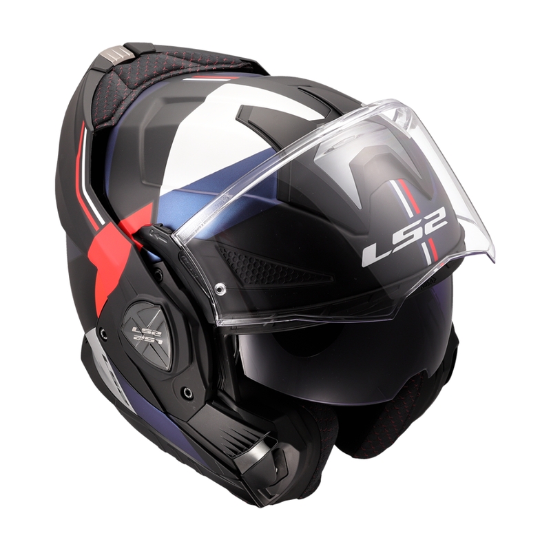 Casco de moto abatible LS2 FF901 Advant X Ultra azul-rojo