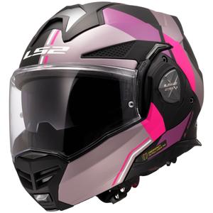 Casco de moto abatible LS2 FF901 Advant X Ultra gris-violeta