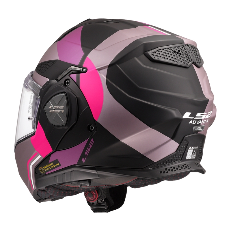 Casco de moto abatible LS2 FF901 Advant X Ultra gris-violeta