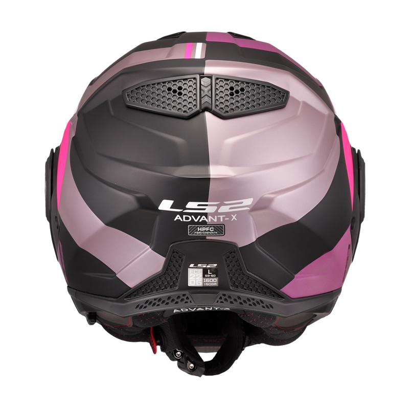 Casco de moto abatible LS2 FF901 Advant X Ultra gris-violeta