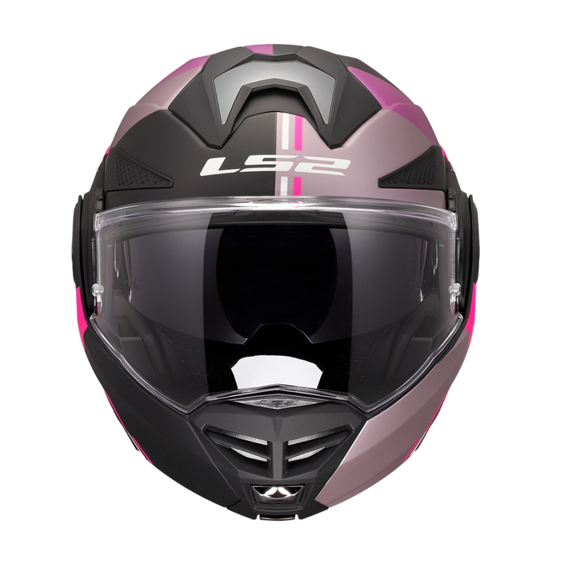 Casco de moto abatible LS2 FF901 Advant X Ultra gris-violeta