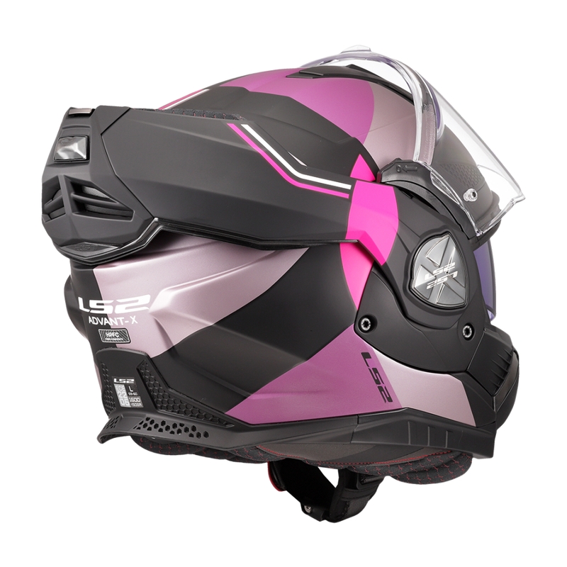 Casco de moto abatible LS2 FF901 Advant X Ultra gris-violeta