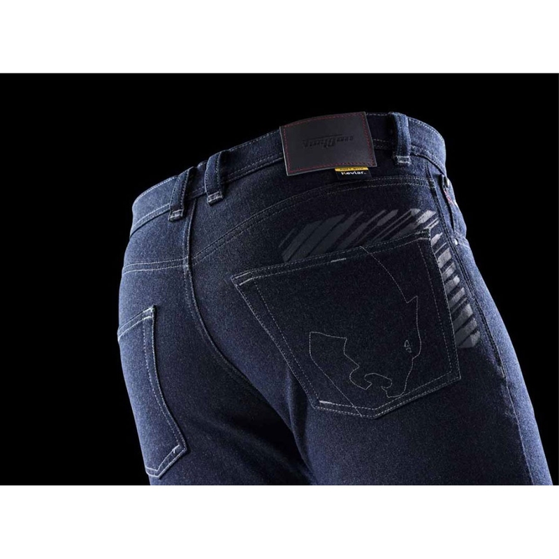 Pantalones vaqueros de moto ajustados Furygan Tyron X Kevlar® azul oscuro
