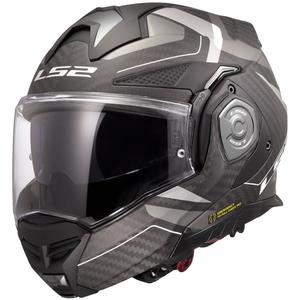 Casco de moto abatible LS2 FF901 Advant XC Horizon gris plata