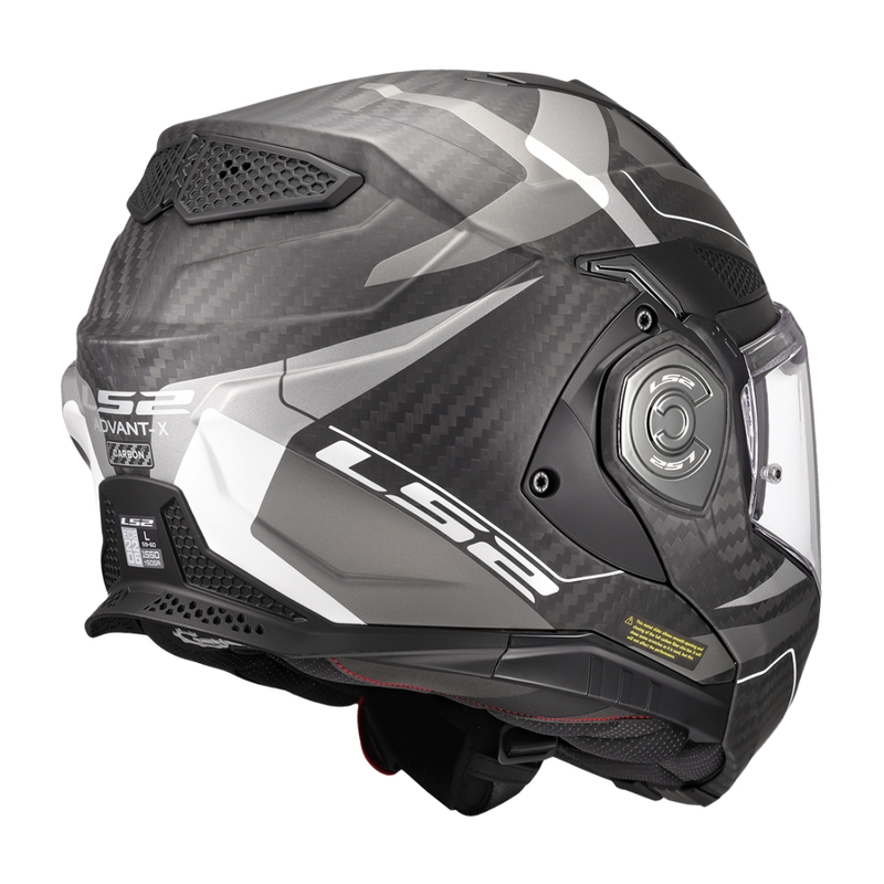 Casco de moto abatible LS2 FF901 Advant XC Horizon gris plata