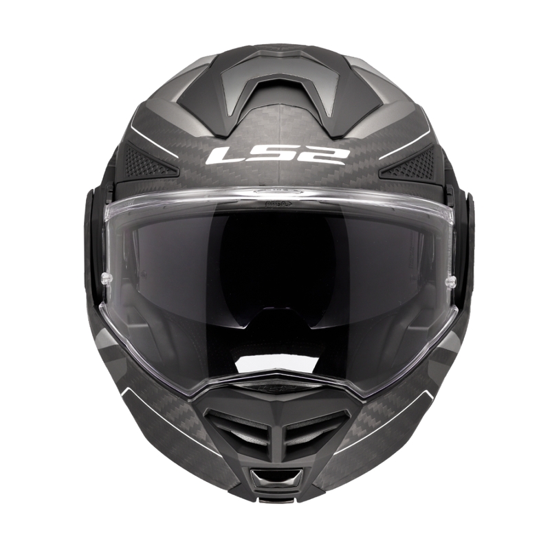 Casco de moto abatible LS2 FF901 Advant XC Horizon gris plata
