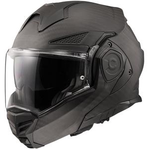 Casco de moto abatible LS2 FF901 Advant X Solid Carbon negro mate