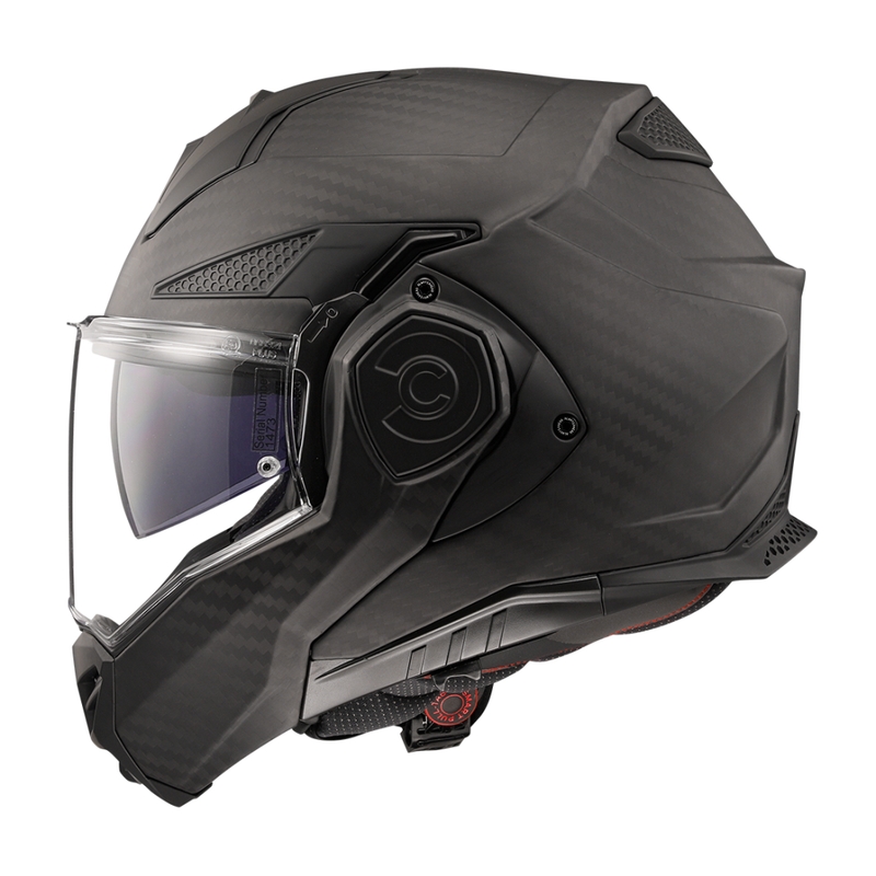 Casco de moto abatible LS2 FF901 Advant X Solid Carbon negro mate
