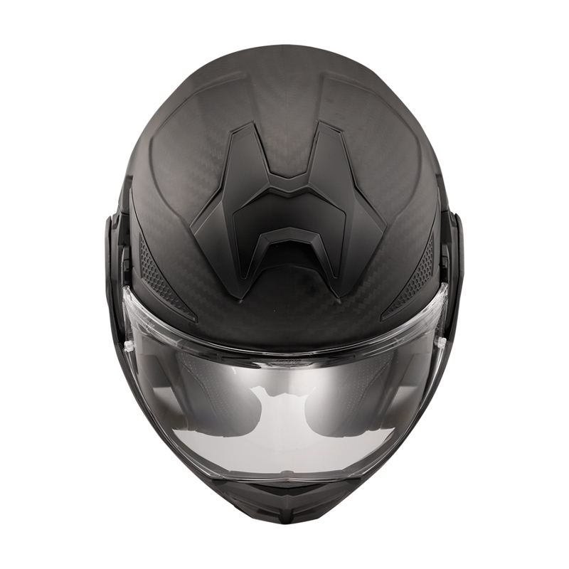 Casco de moto abatible LS2 FF901 Advant X Solid Carbon negro mate