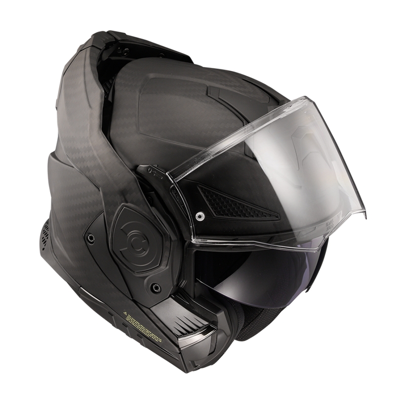 Casco de moto abatible LS2 FF901 Advant X Solid Carbon negro mate