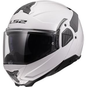 Casco de moto abatible LS2 FF910 Advant II Blanco sólido