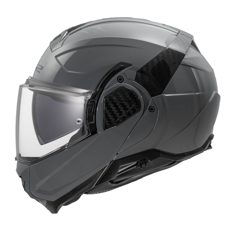 Casco de moto abatible LS2 FF910 Advant II Solid Nardo gris