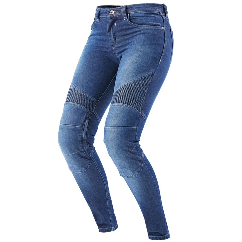 Vaqueros de moto para mujer Furygan Purdey Evo Slim en color azul