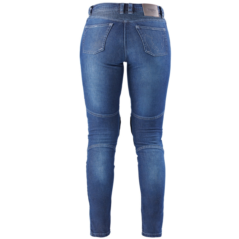 Vaqueros de moto para mujer Furygan Purdey Evo Slim en color azul