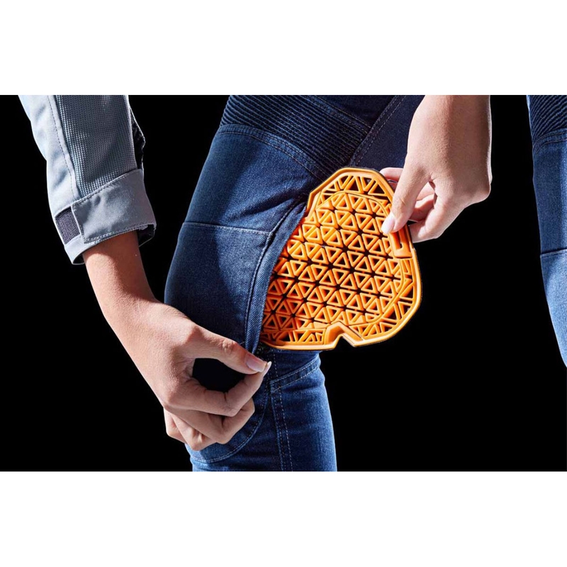 Vaqueros de moto para mujer Furygan Purdey Evo Slim en color azul