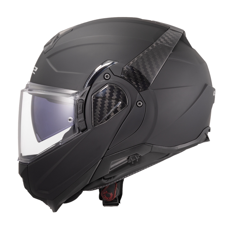 Casco de moto abatible LS2 FF910 Advant II Solid negro mate