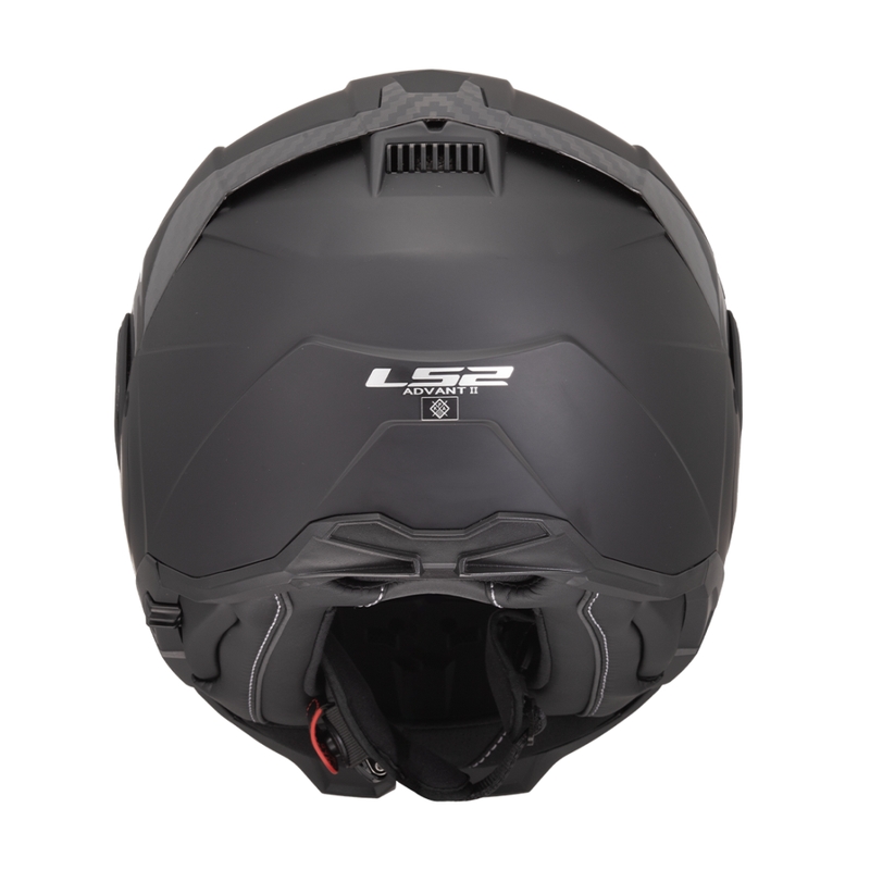 Casco de moto abatible LS2 FF910 Advant II Solid negro mate