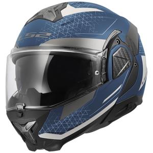 Casco de moto abatible LS2 FF910 Advant II Astral azul-gris mate