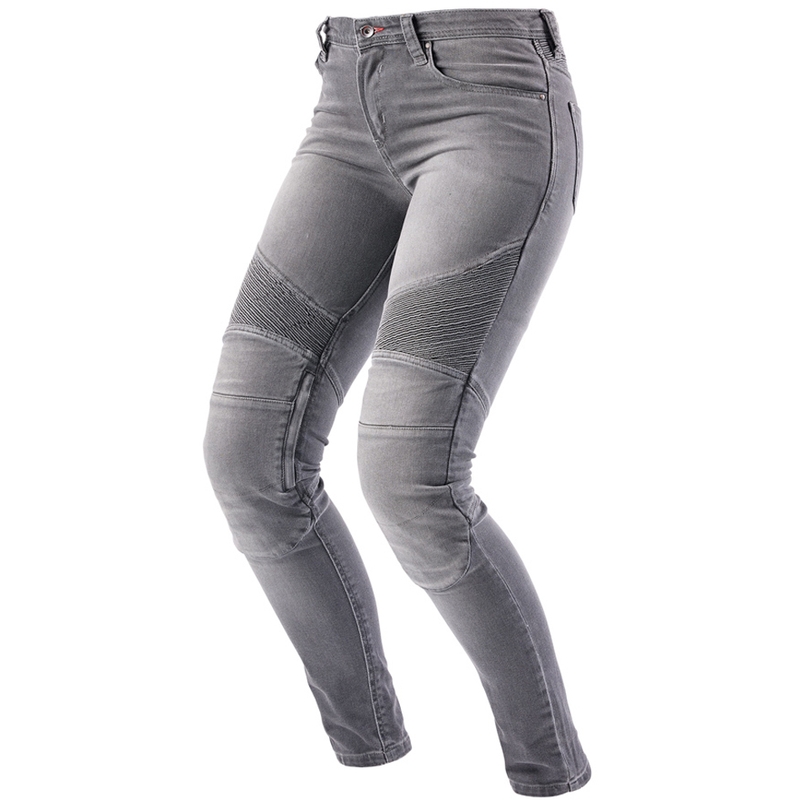 Vaqueros de moto para mujer Furygan Purdey Evo Slim en color gris
