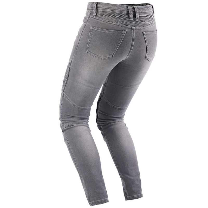 Vaqueros de moto para mujer Furygan Purdey Evo Slim en color gris