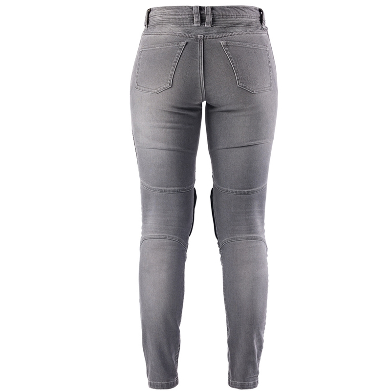 Vaqueros de moto para mujer Furygan Purdey Evo Slim en color gris