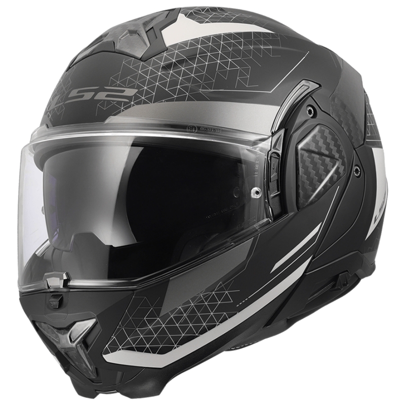 Casco de moto abatible LS2 FF910 Advant II Astral gris mate