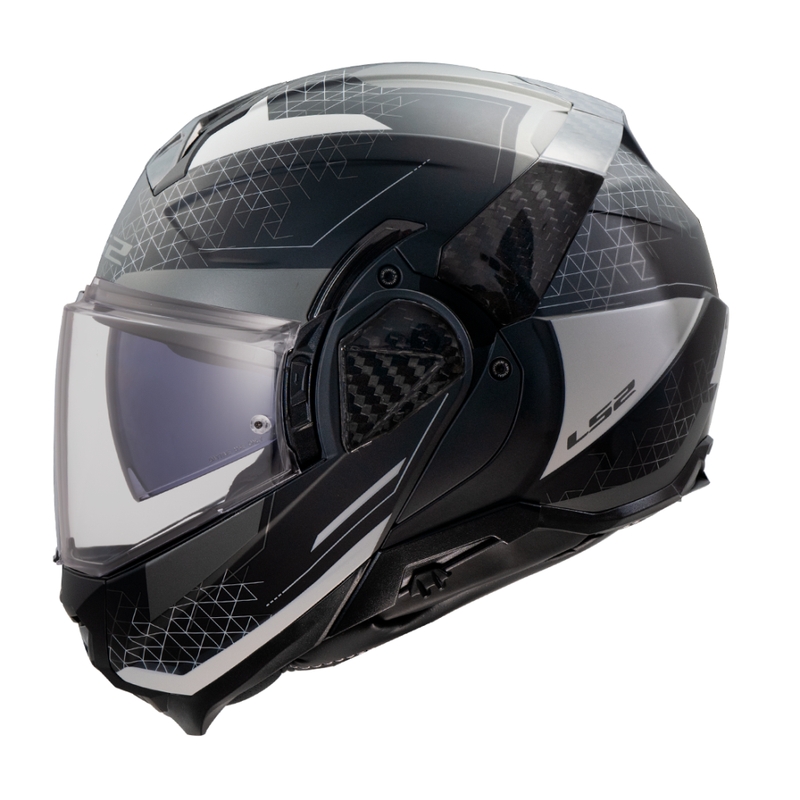 Casco de moto abatible LS2 FF910 Advant II Astral gris mate