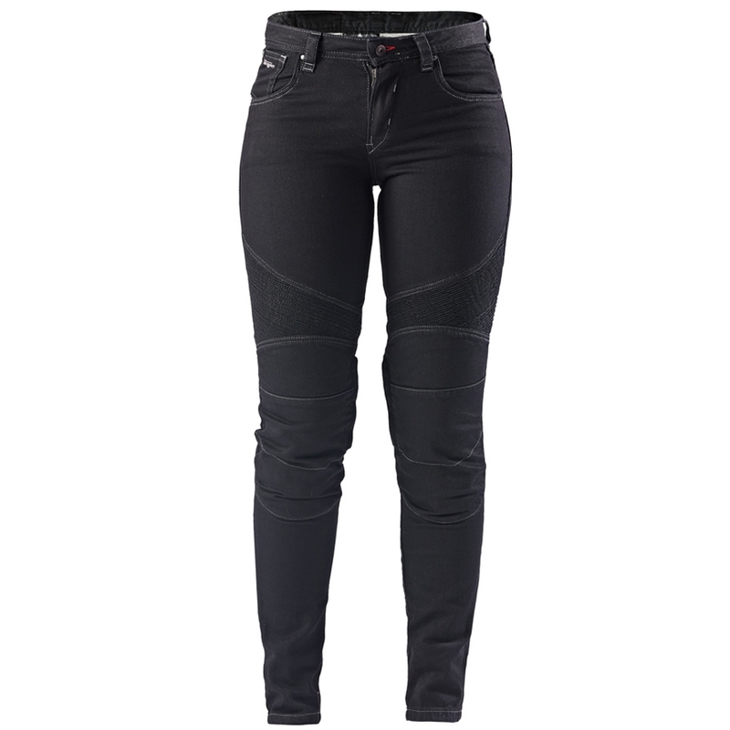 Vaqueros de moto para mujer Furygan Purdey Evo Slim en color negro