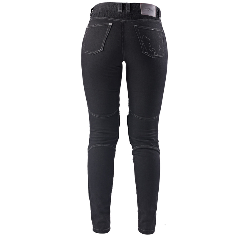 Vaqueros de moto para mujer Furygan Purdey Evo Slim en color negro