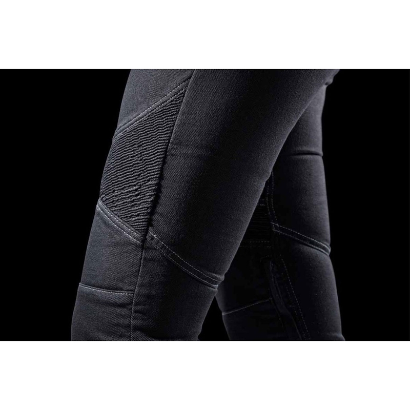 Vaqueros de moto para mujer Furygan Purdey Evo Slim en color negro