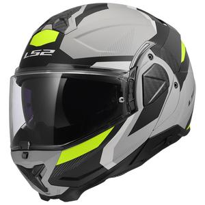 Casco de moto abatible LS2 FF910 Advant II Triple gris claro