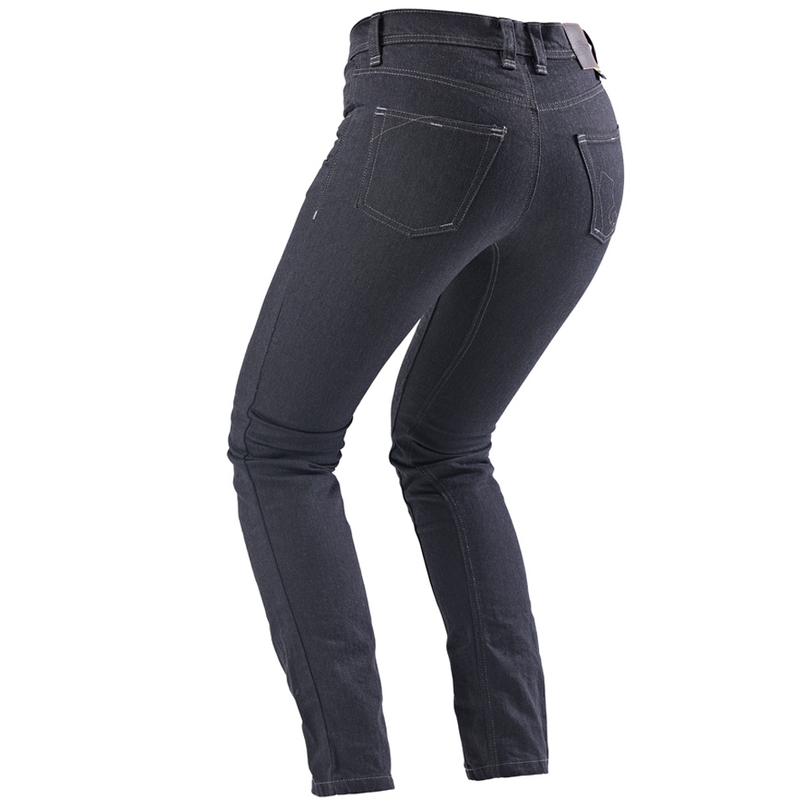 Pantalones vaqueros de moto Furygan Nikita X Kevlar® Mom Fit para mujer, color gris oscuro.