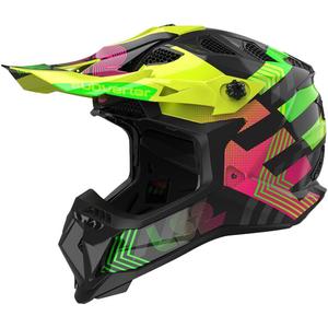 Casco de motocross LS2 MX700 Subverter Cromático negro