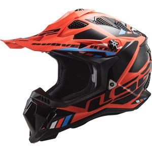 Casco de motocross LS2 MX700 Subverter Stomp naranja-negro