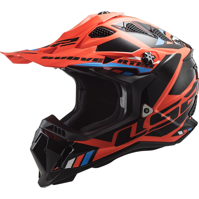 Casco de motocross LS2 MX700 Subverter Stomp naranja-negro