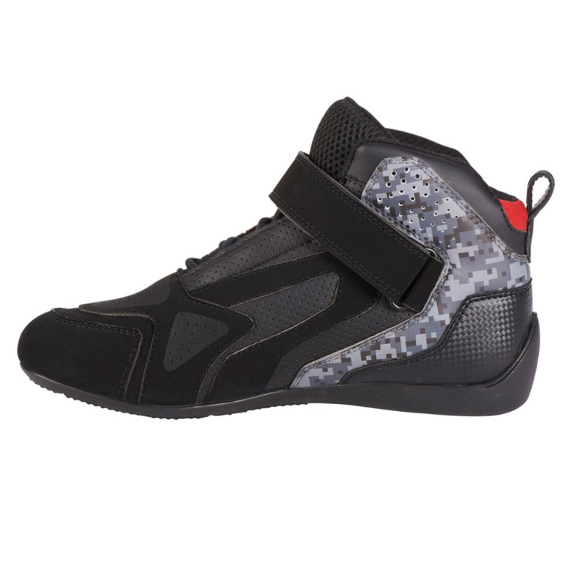 Botas de moto ventiladas Furygan V4 con camuflaje negro y píxeles