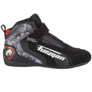 Botas de moto ventiladas Furygan V4 con camuflaje negro y píxeles