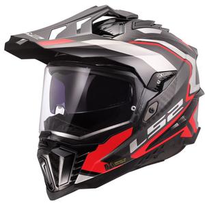 Casco de moto enduro LS2 MX701 Explorer C Frontier II rojo