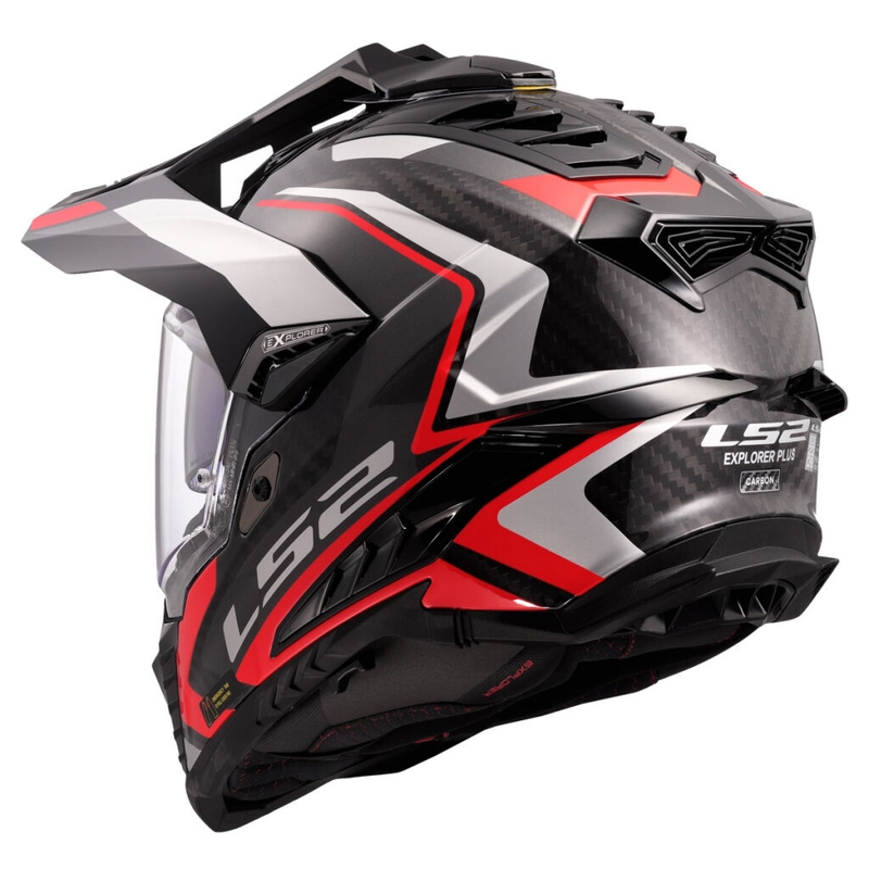Casco de moto enduro LS2 MX701 Explorer C Frontier II rojo