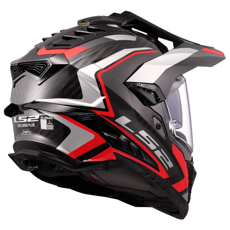 Casco de moto enduro LS2 MX701 Explorer C Frontier II rojo