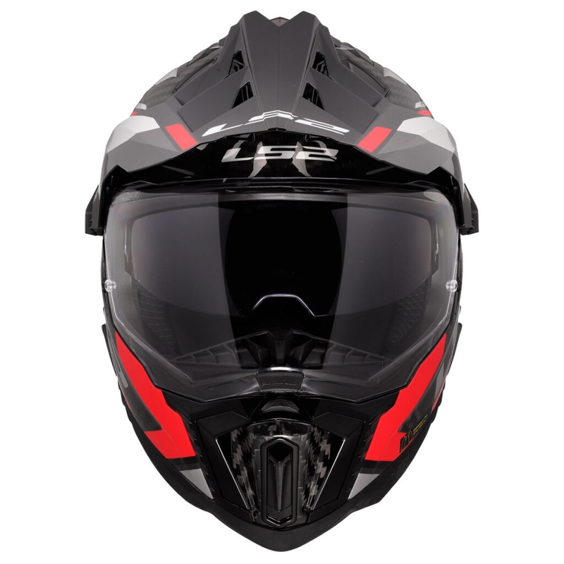 Casco de moto enduro LS2 MX701 Explorer C Frontier II rojo