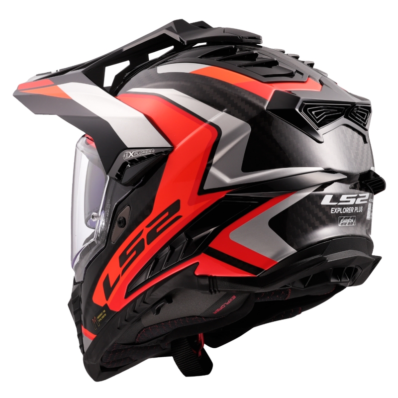 Casco de moto enduro LS2 MX701 Explorer C Frontier II naranja