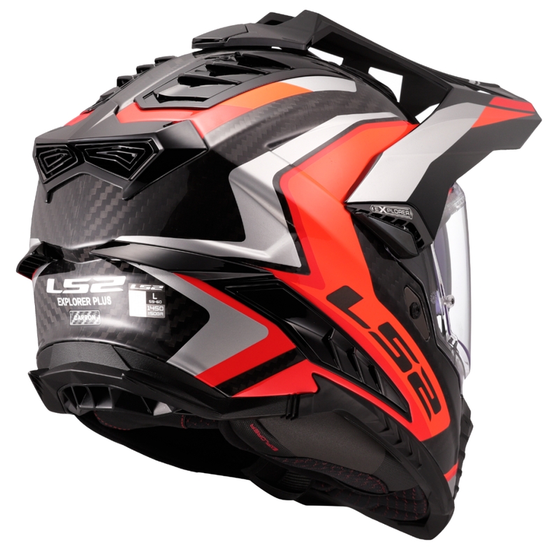 Casco de moto enduro LS2 MX701 Explorer C Frontier II naranja