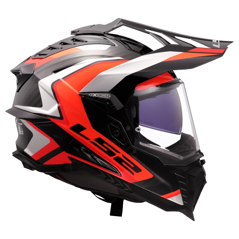 Casco de moto enduro LS2 MX701 Explorer C Frontier II naranja