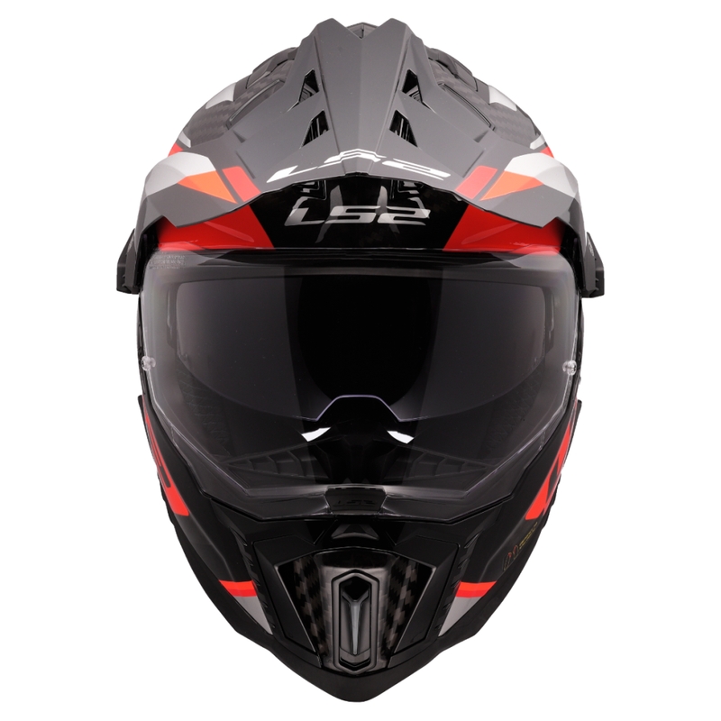 Casco de moto enduro LS2 MX701 Explorer C Frontier II naranja