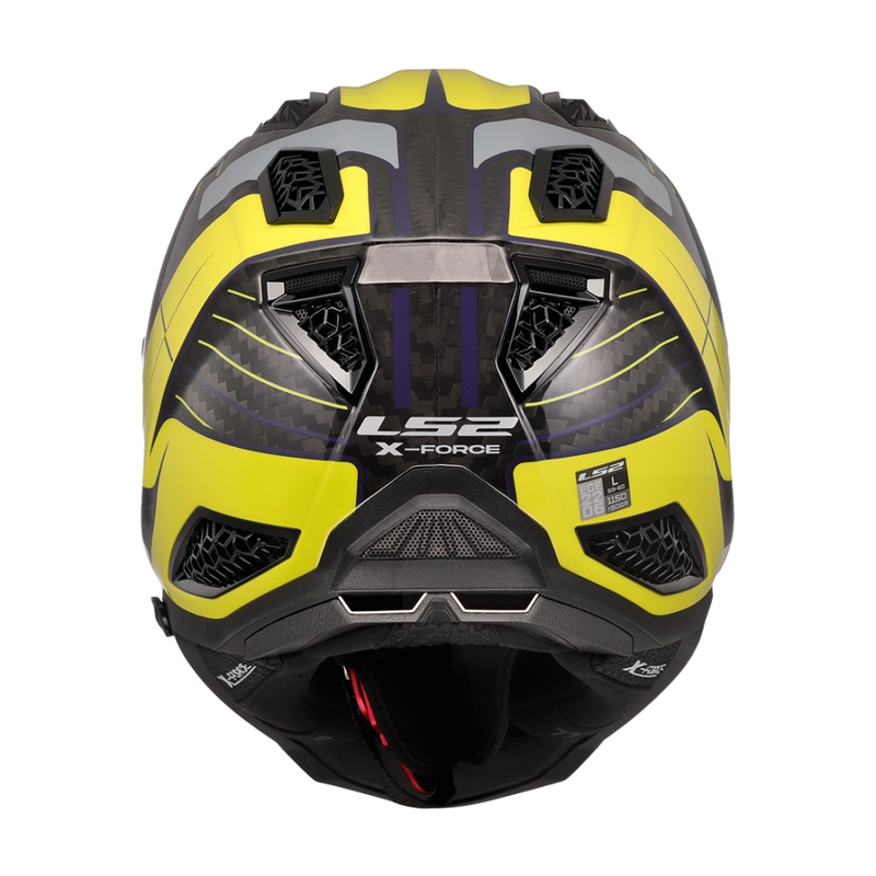 Casco de motocross LS2 MX703 X-Force Galuo gris-amarillo fluo